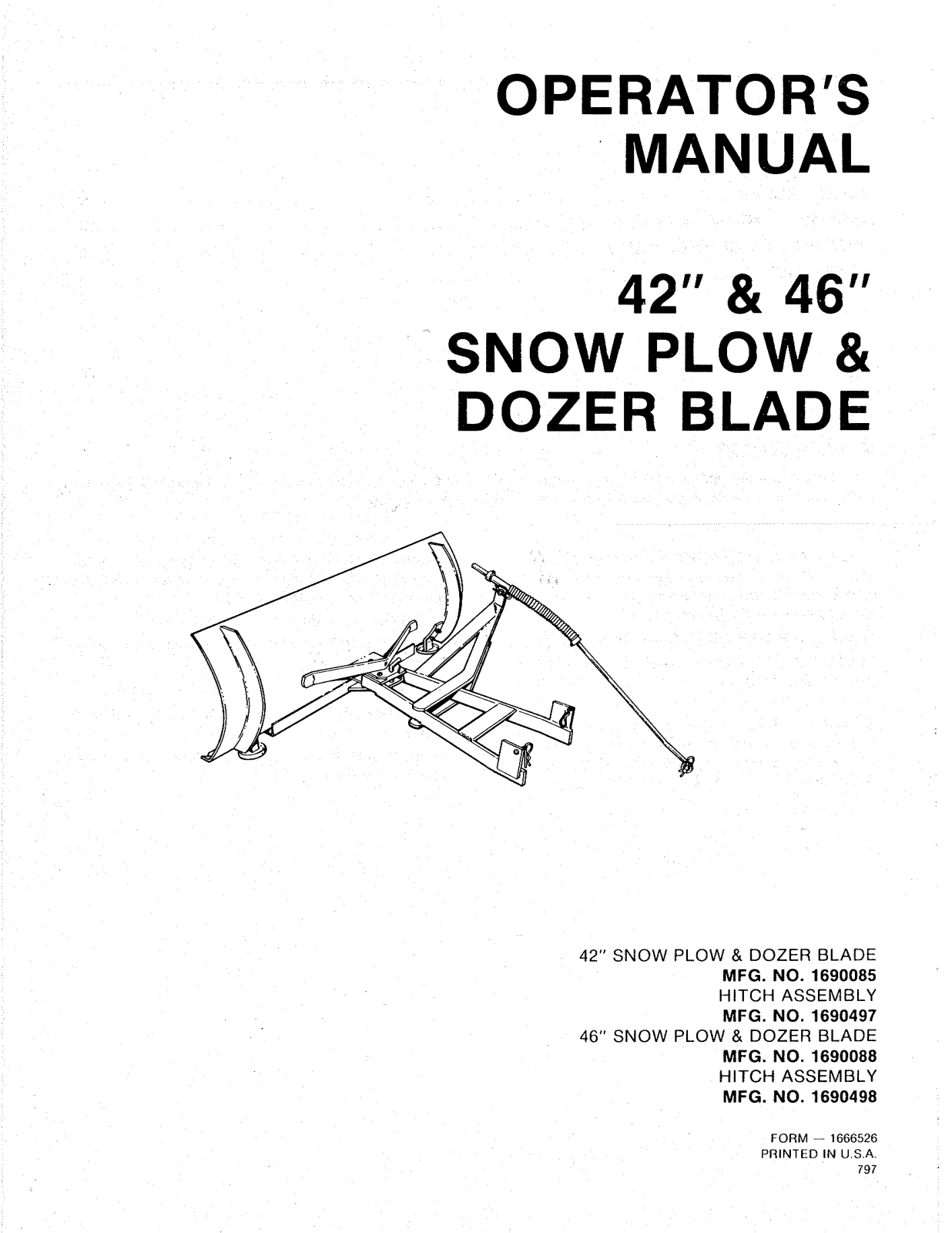 Snapper 1690088, 1690498, 1690497 User Manual