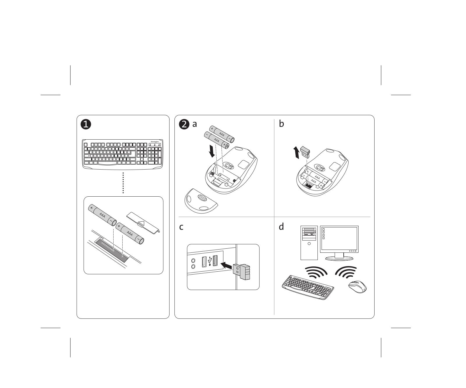 Kensington M01291 D quick start guide