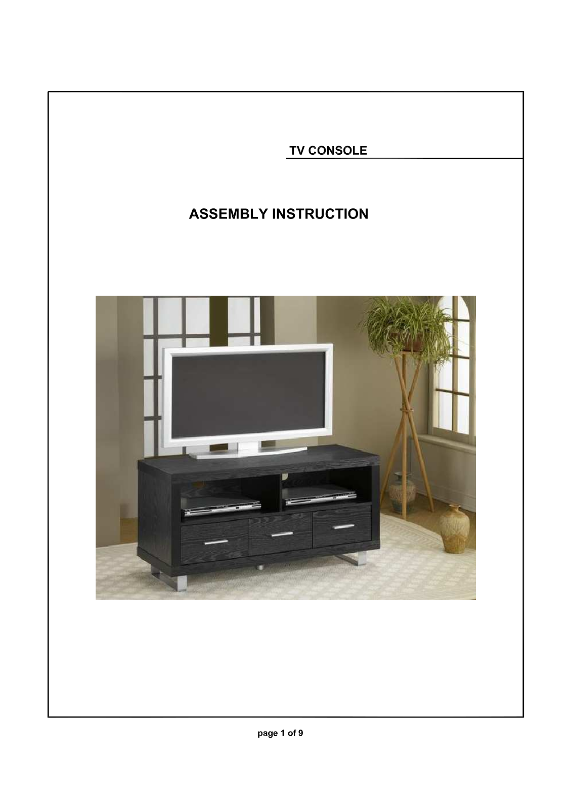 Wildon Home CST1706 Assembly Instruction