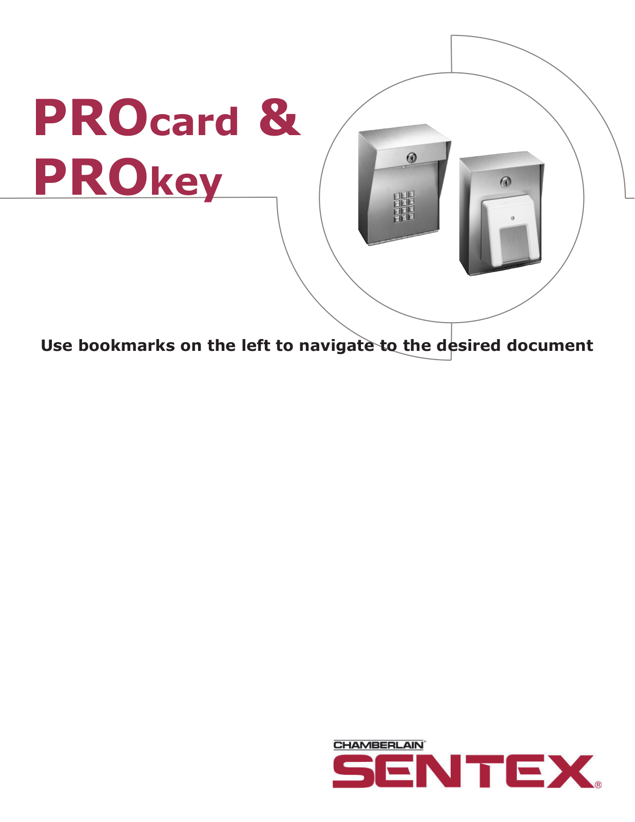 Lift-master PROKEY, PROCARD User Manual