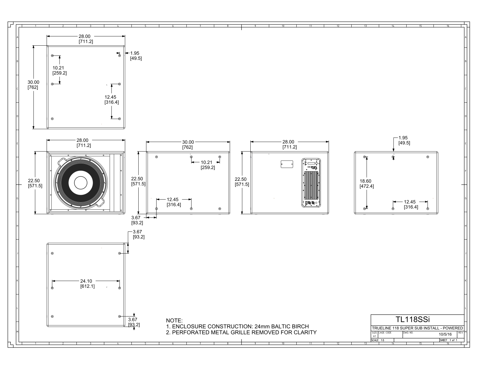 PreSonus TL118SSI-P Data Sheet