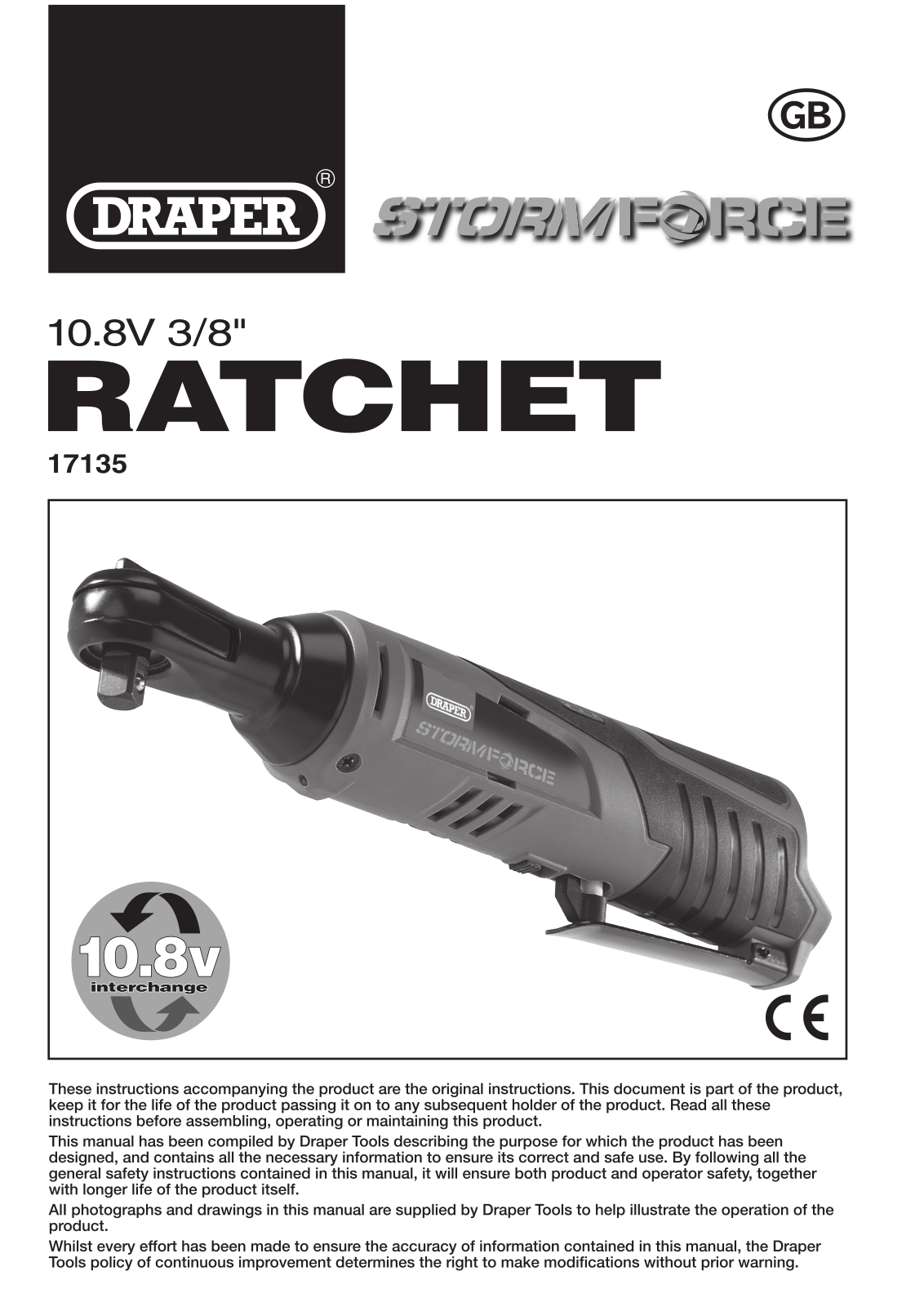Draper Tools 17135 Instructions - ManualMachine.com