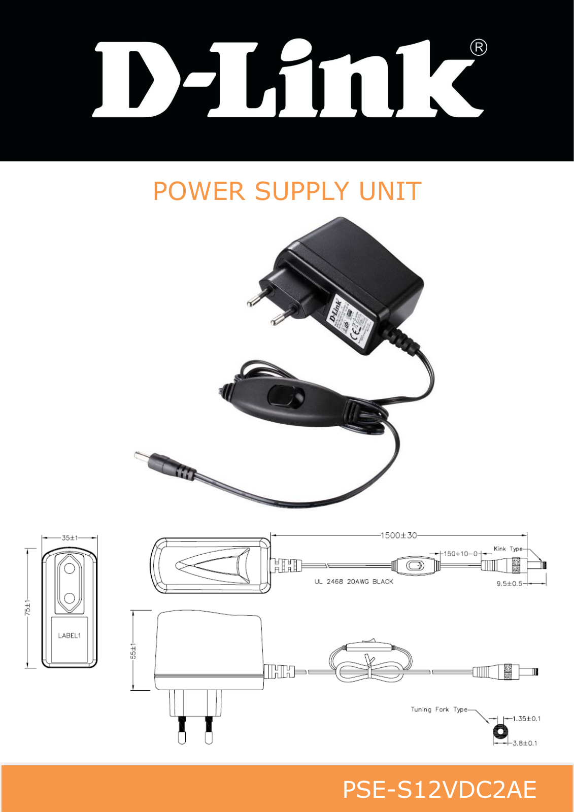 D-link PSE-S12VDC2AE DATASHEET