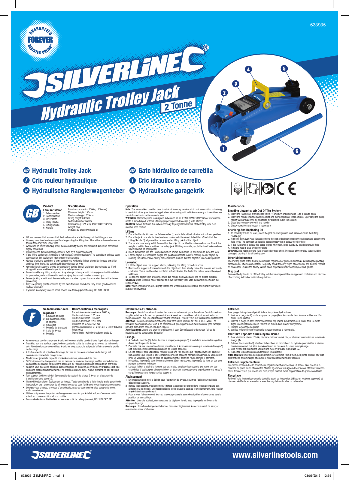 Silverline 633935 User Manual