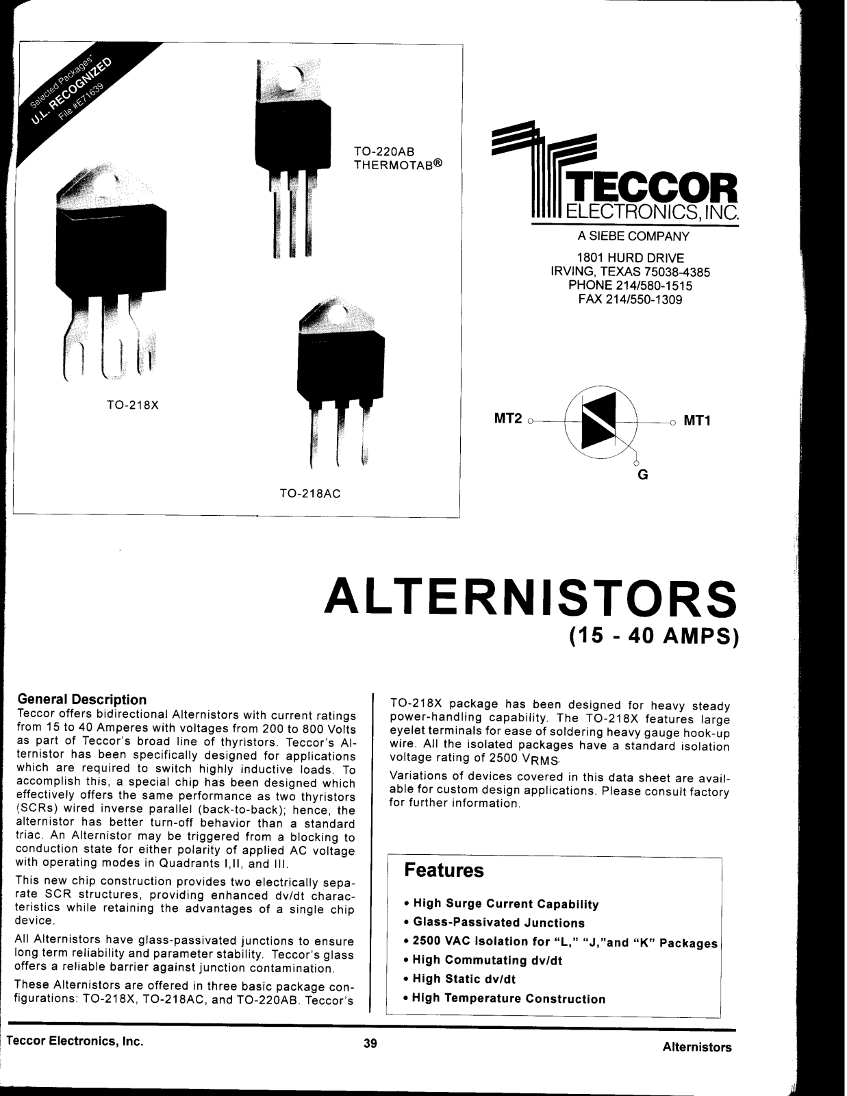 Furman triak User Manual