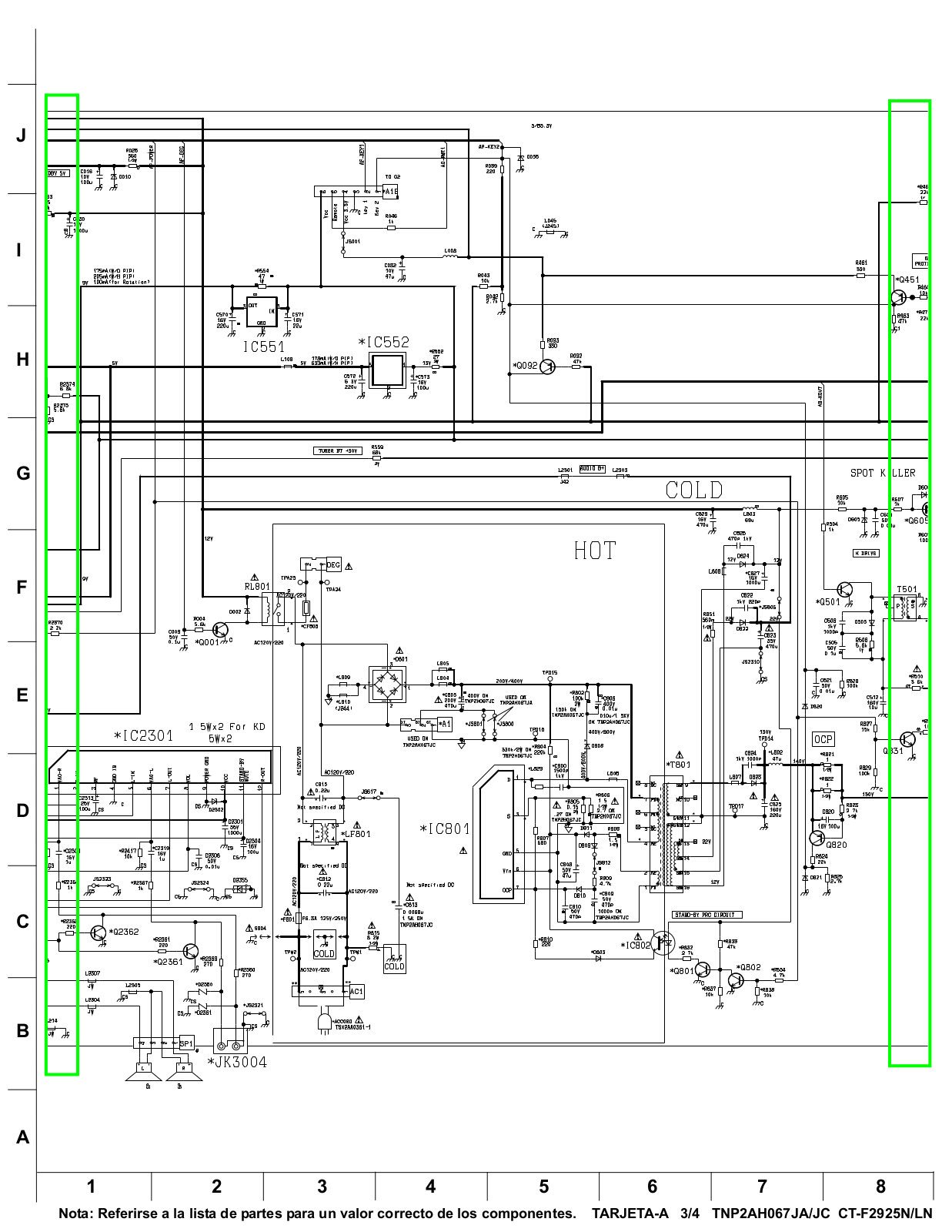 Panasonic CT-F2925N, CT-F2925LN Diagram