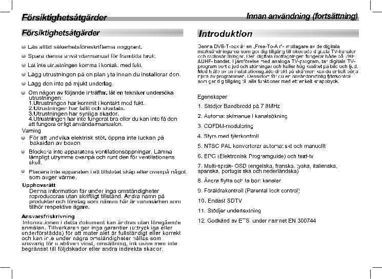 Denver DFT-712DVBT User Manual