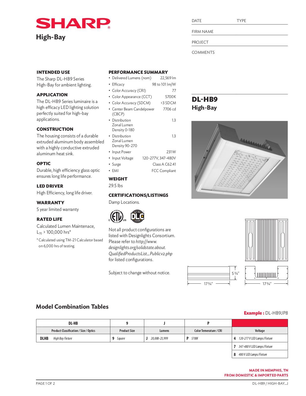 Sharp DL-HB9 User Manual