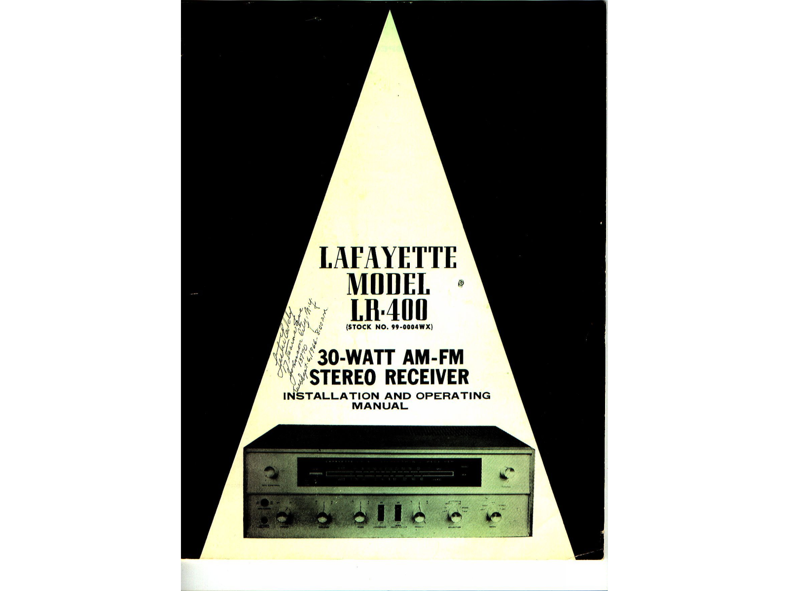 Lafayette LR-4000 Owners manual