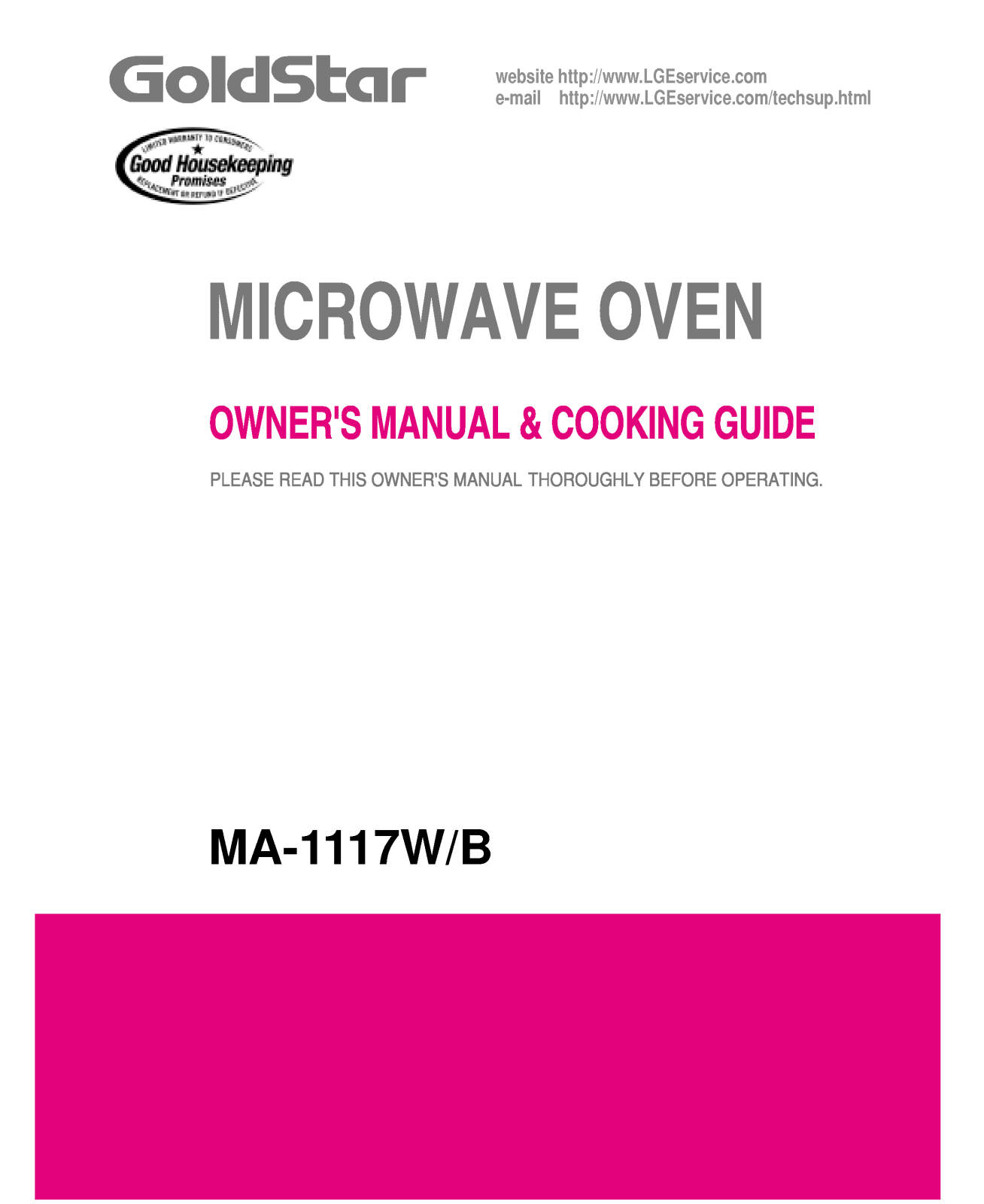 LG MA-1117W User Manual