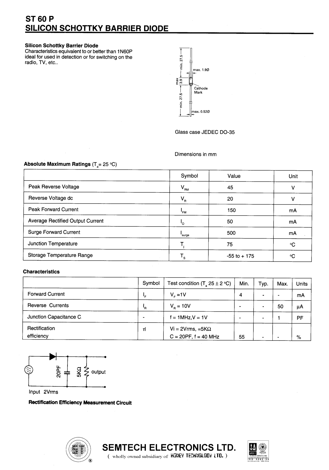 HONEYWELL ST60P Datasheet