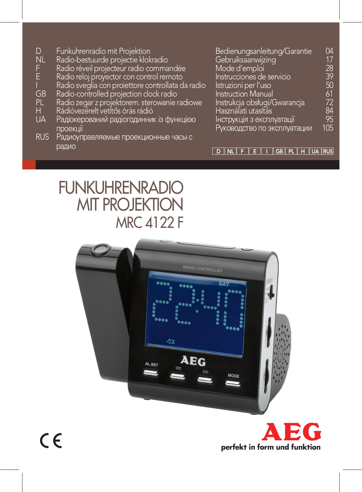 AEG MRC 4122 F User Manual