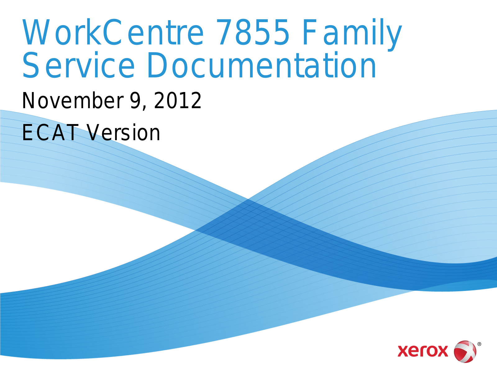 Xerox 7855 Service manual
