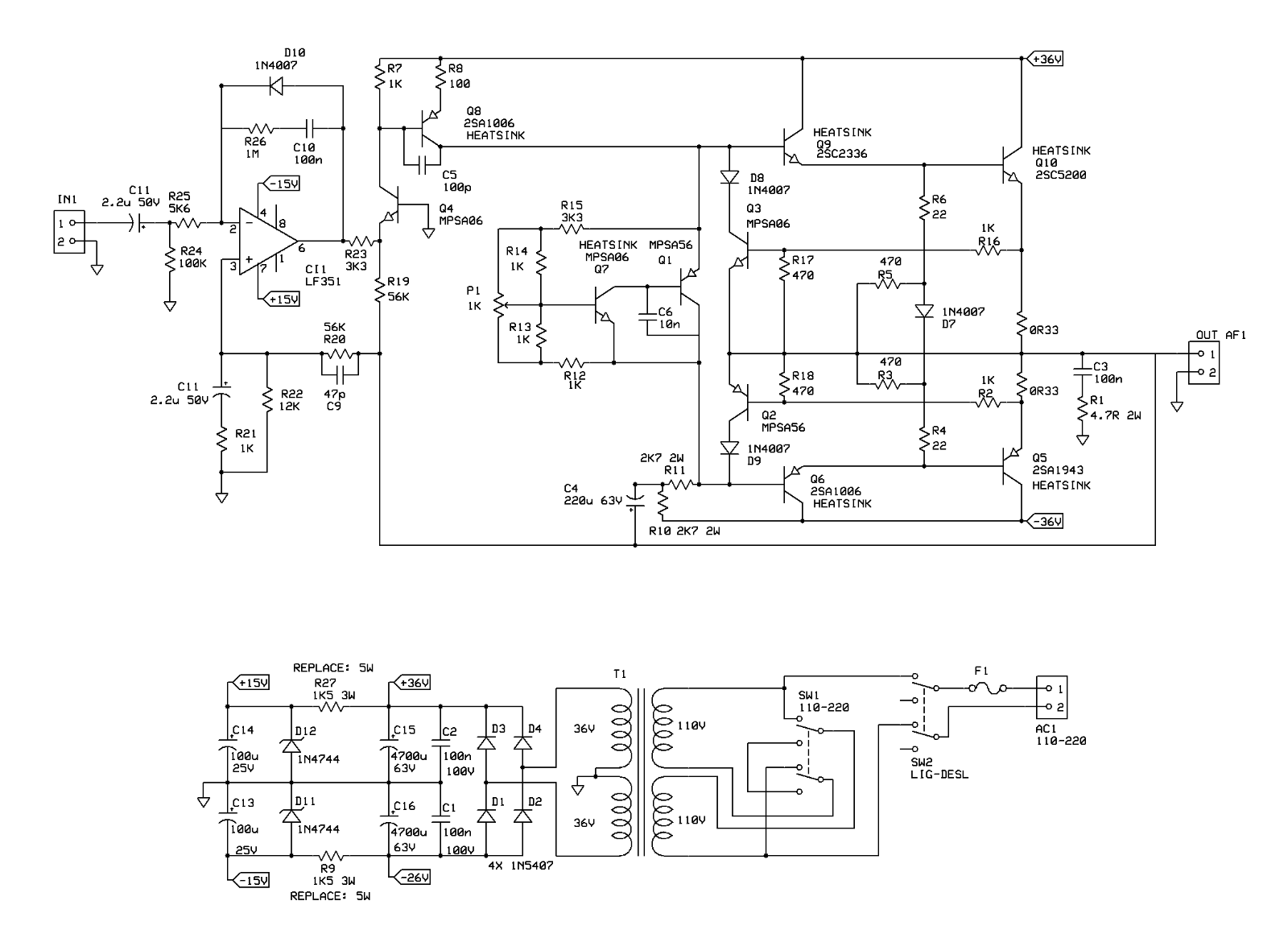 Antera MA-215R Schematic