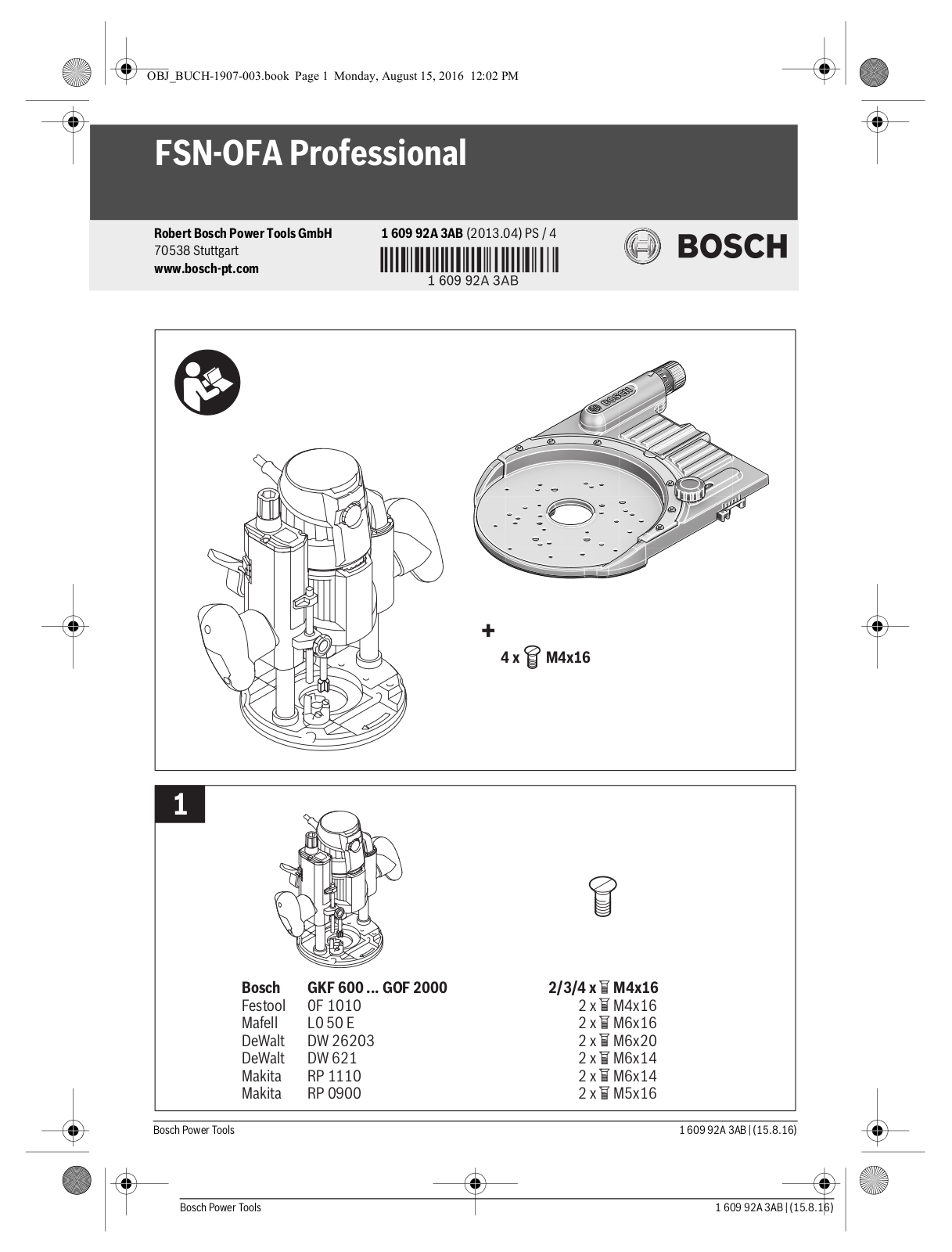 Bosch FSN-OFA User Manual