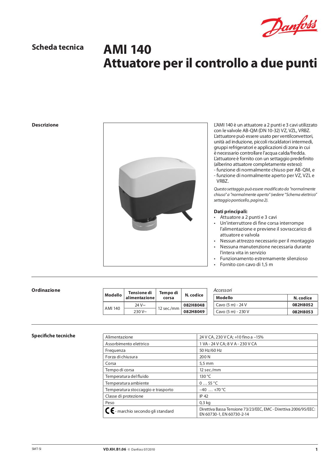 Danfoss AMI 140 Data sheet