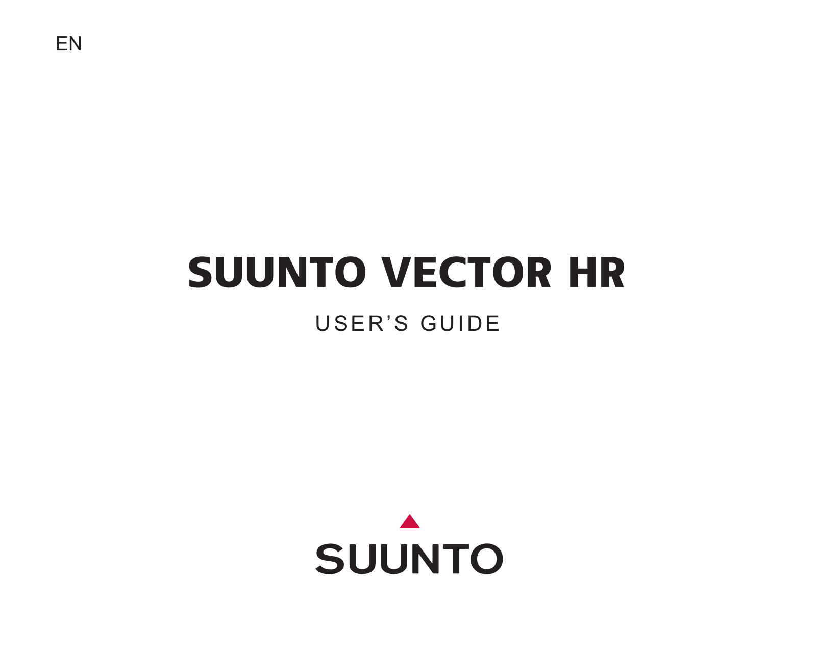 SUUNTO Vector HR User Manual