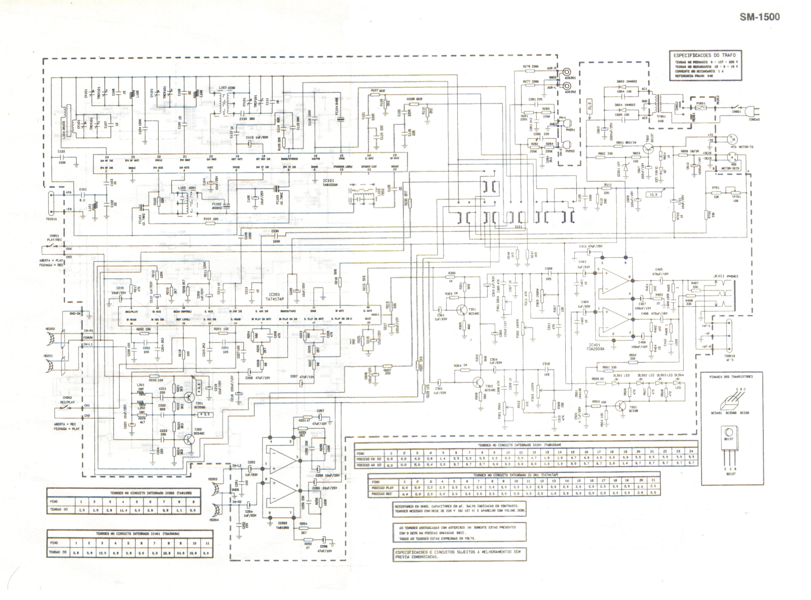 FRAHM SM-1500 Schematic