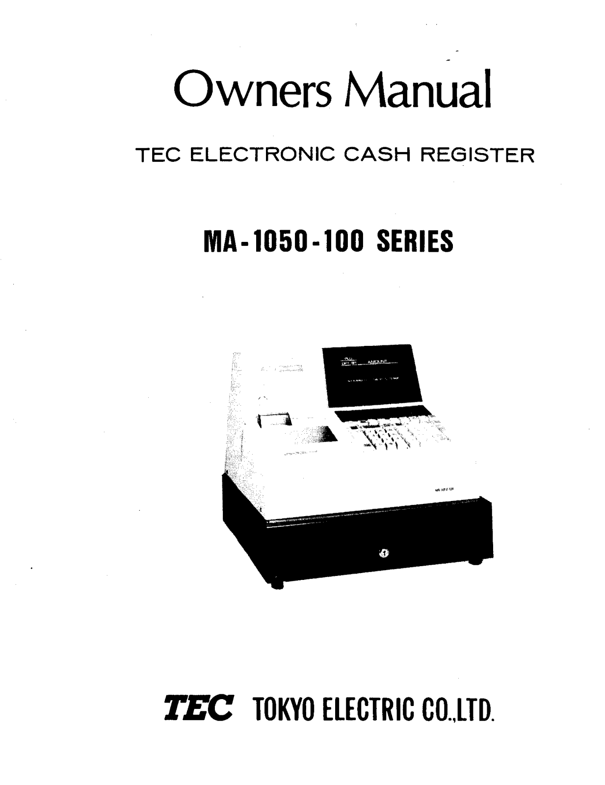 Toshiba MA-1050-100, MA-1050 User Manual