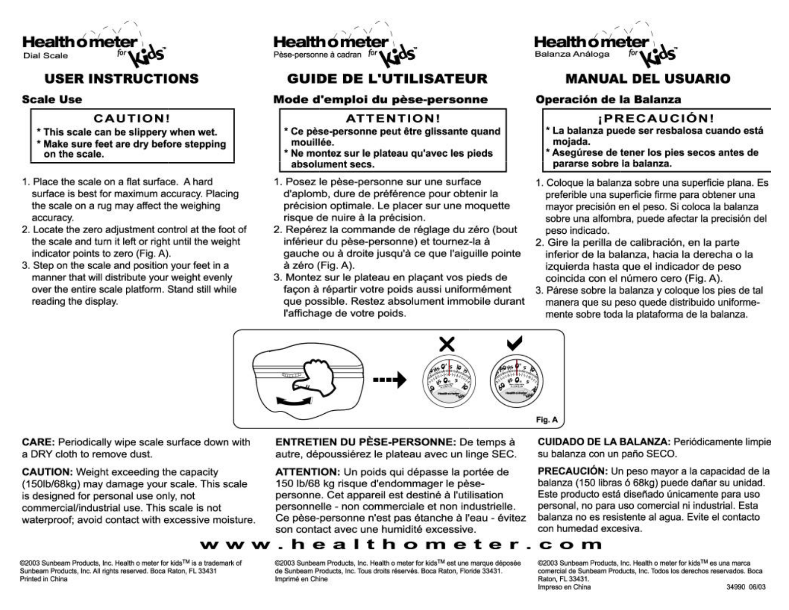 Health o meter HAB025-73, HAB025-67 Owner's Manual