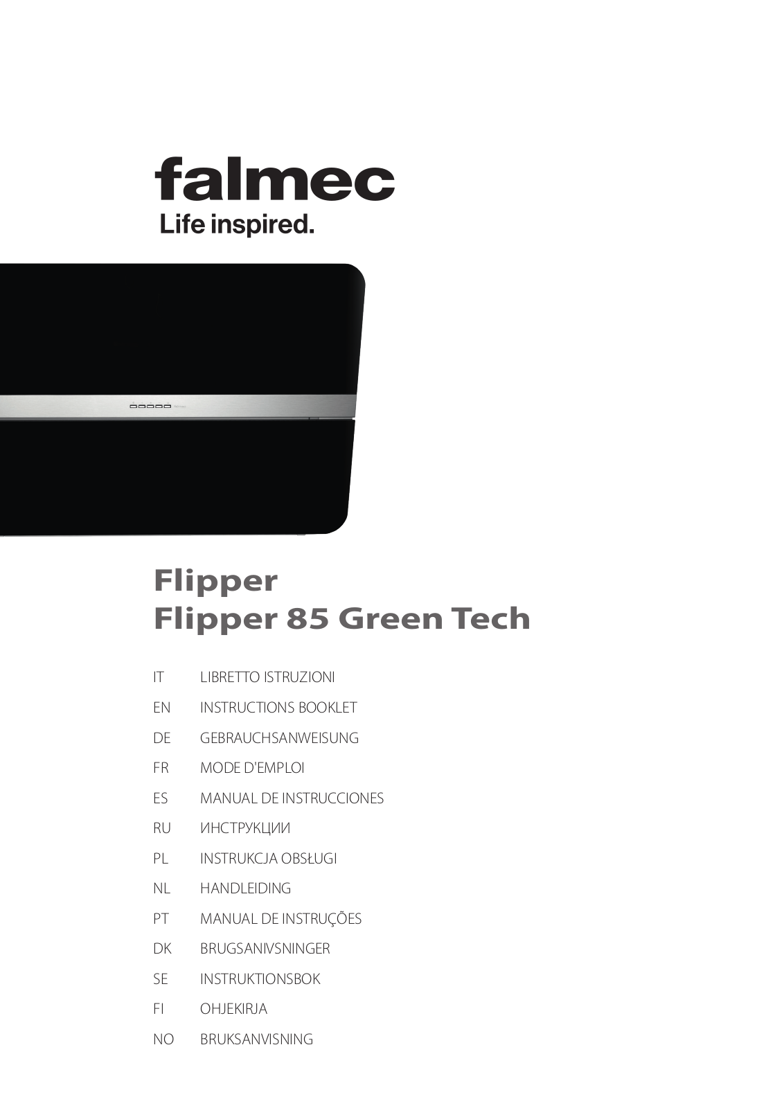 Falmec FLIPPER 85 BK, FLIPPER 85 WH User Manual