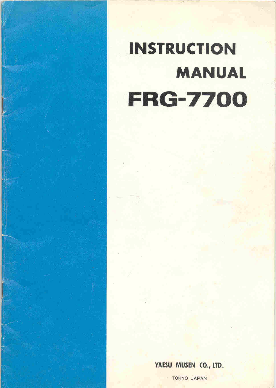 Yaesu FRG-7700 User Guide