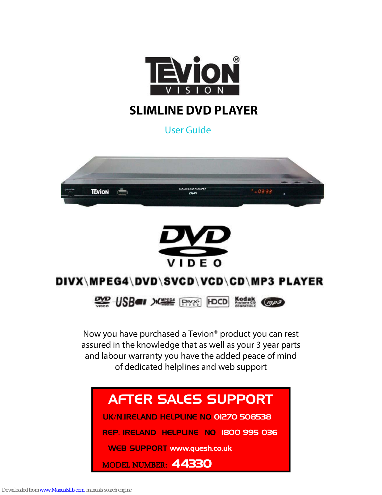 Tevion 44330 User Manual