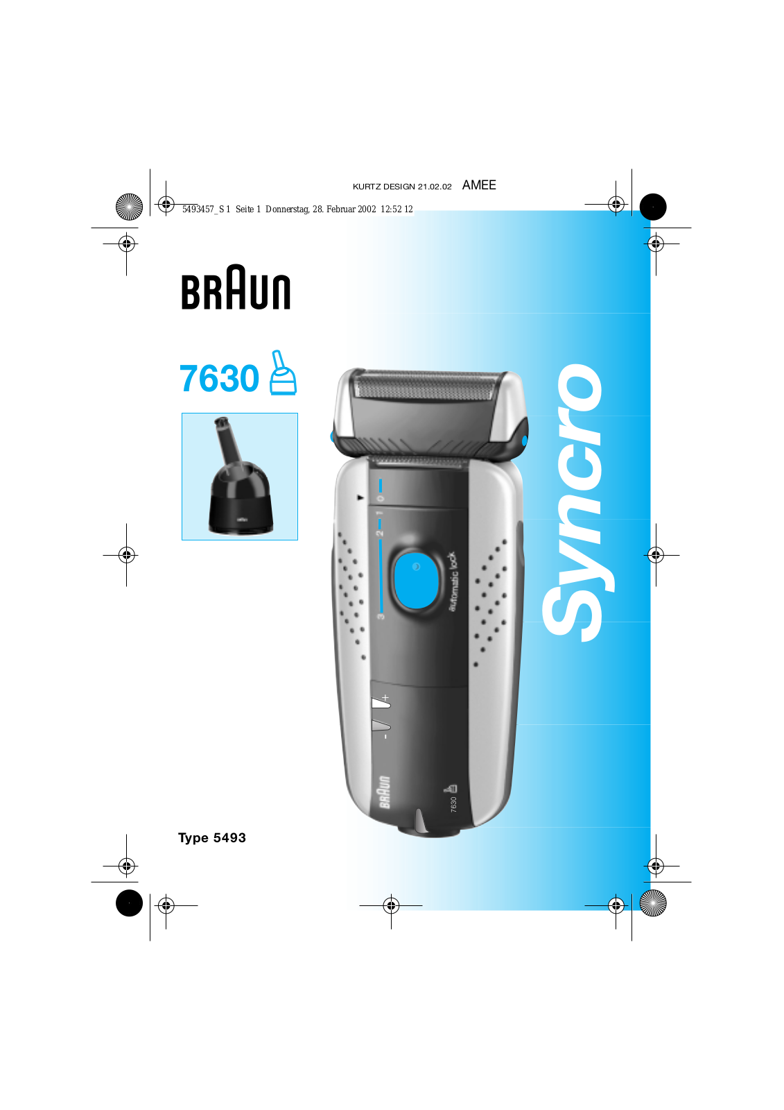 BRAUN 7630 User Manual