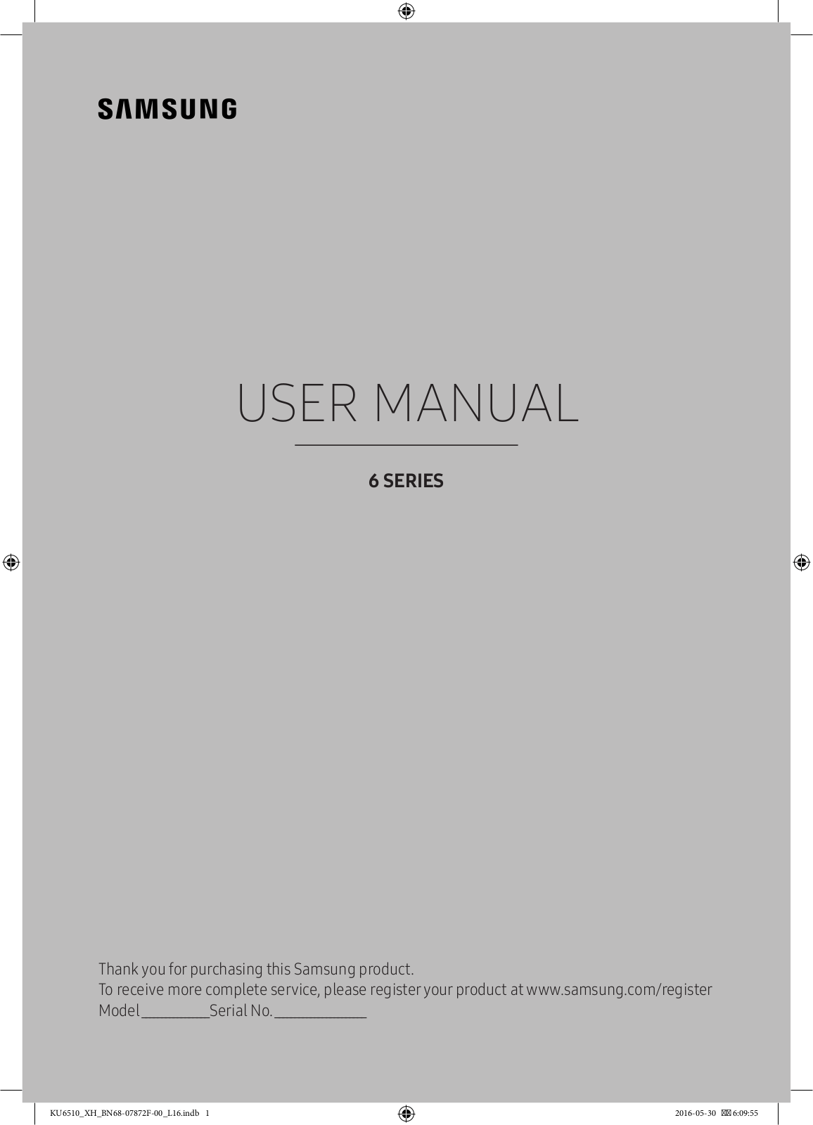 Samsung UE49KU6510 User Manual