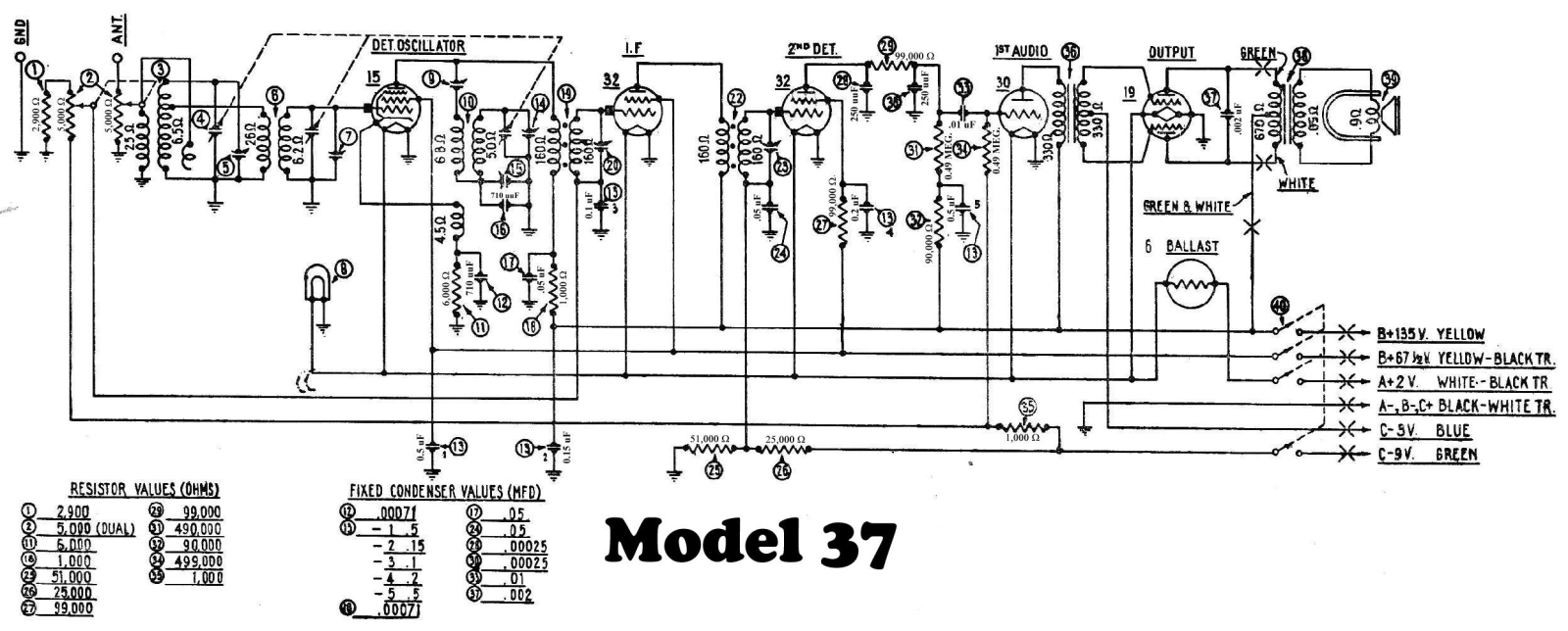 Philco 37 schematic