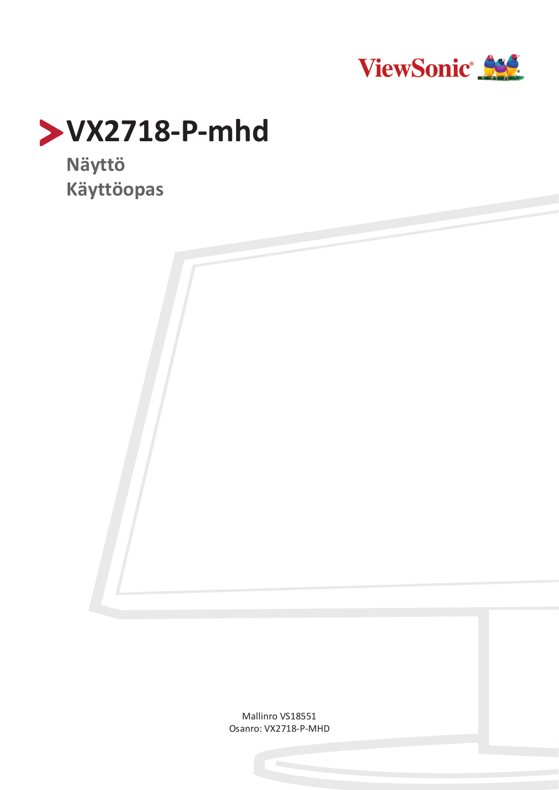 ViewSonic VS18551, VX2718-P-MHD User manual