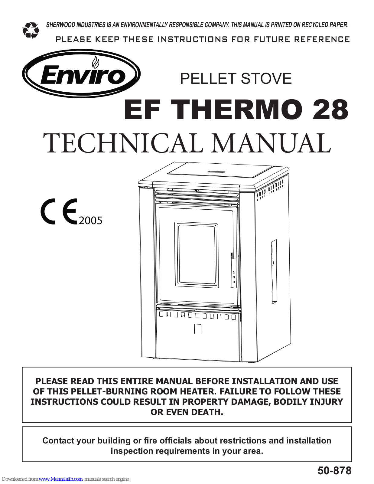 Enviro EF THERMO EF THERMO 28 Technical Manual - ManualMachine.com