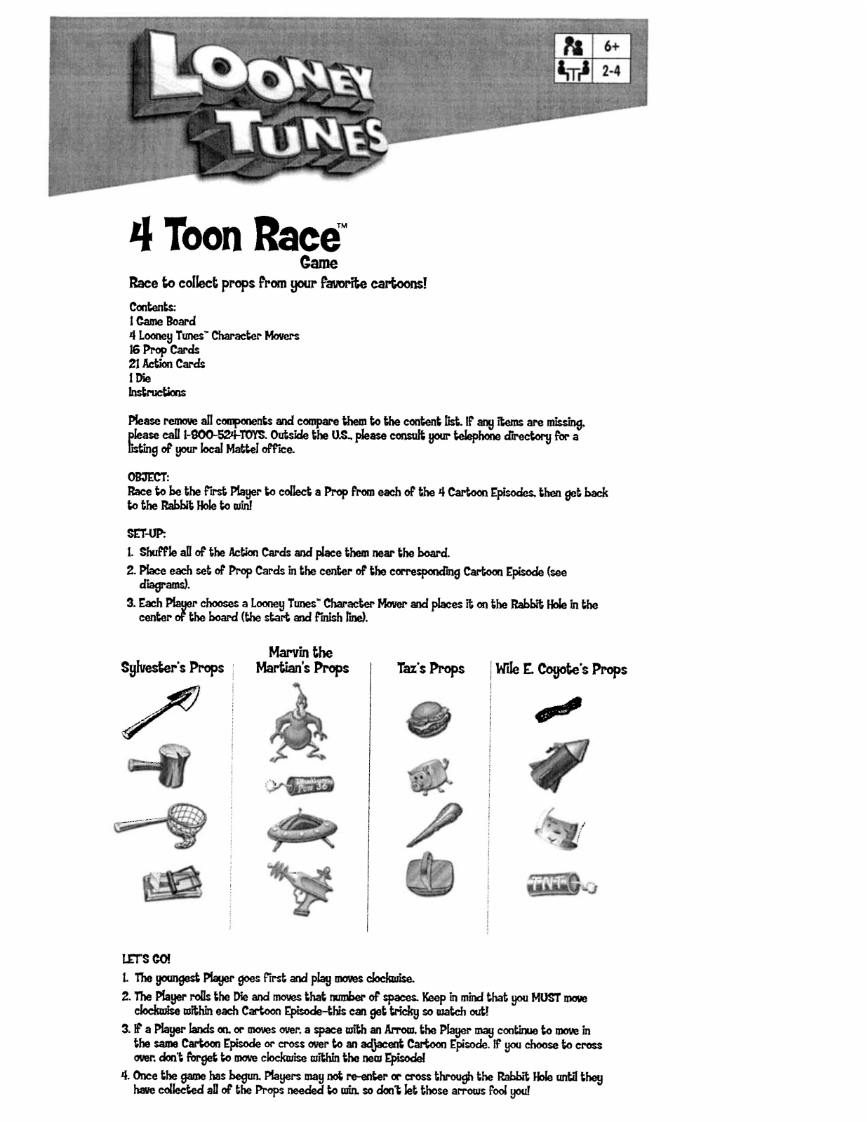 Fisher-Price B4828 Instruction Sheet