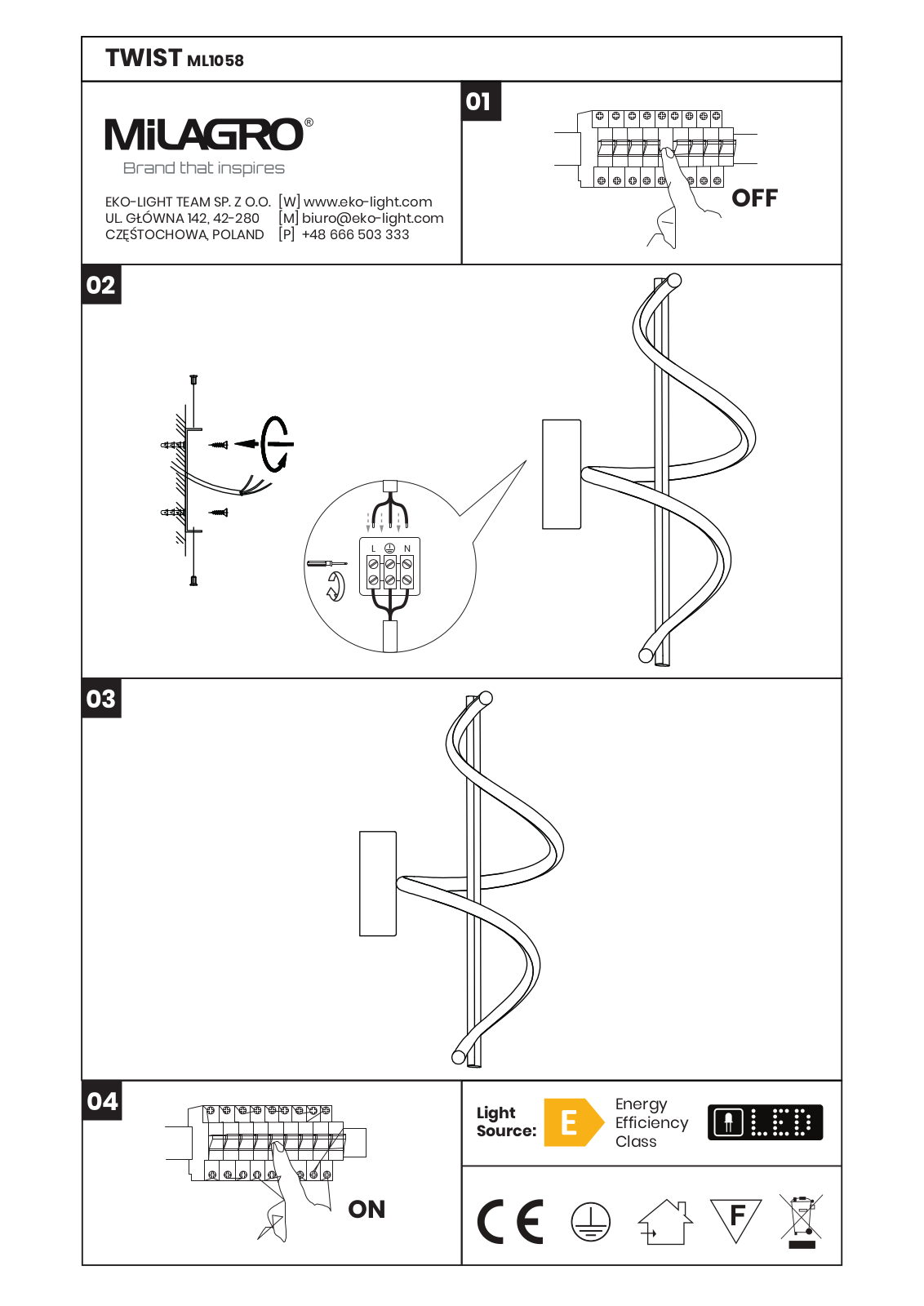 MILAGRO ML1058 User guide - ManualMachine.com