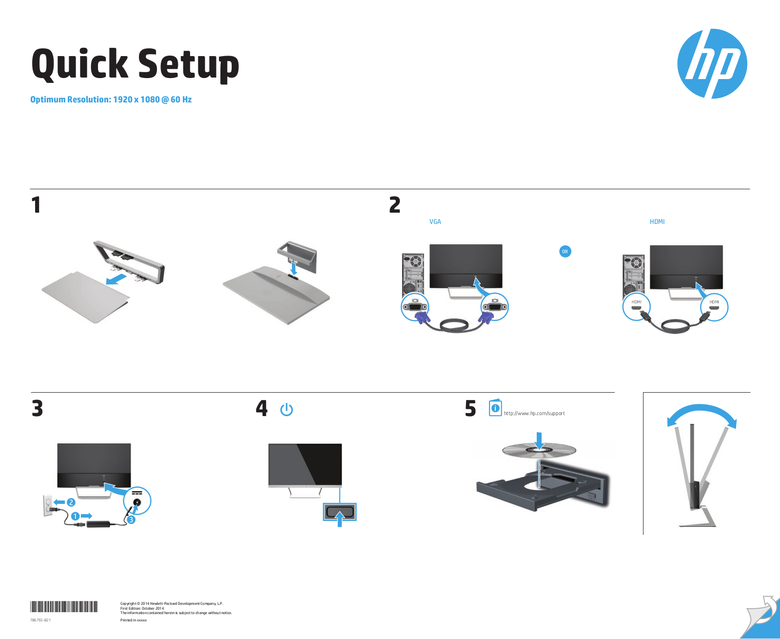 HP Monitor Quick Setup