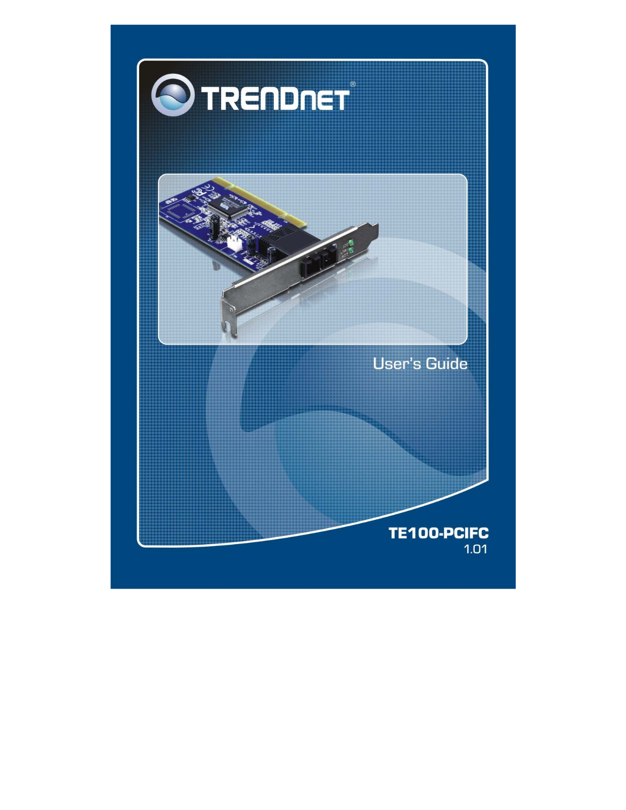 TRENDnet TE100-PCIFC User Manual