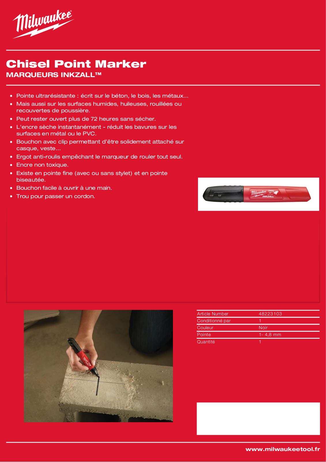 Milwaukee 48223103 Specification - ManualMachine.com