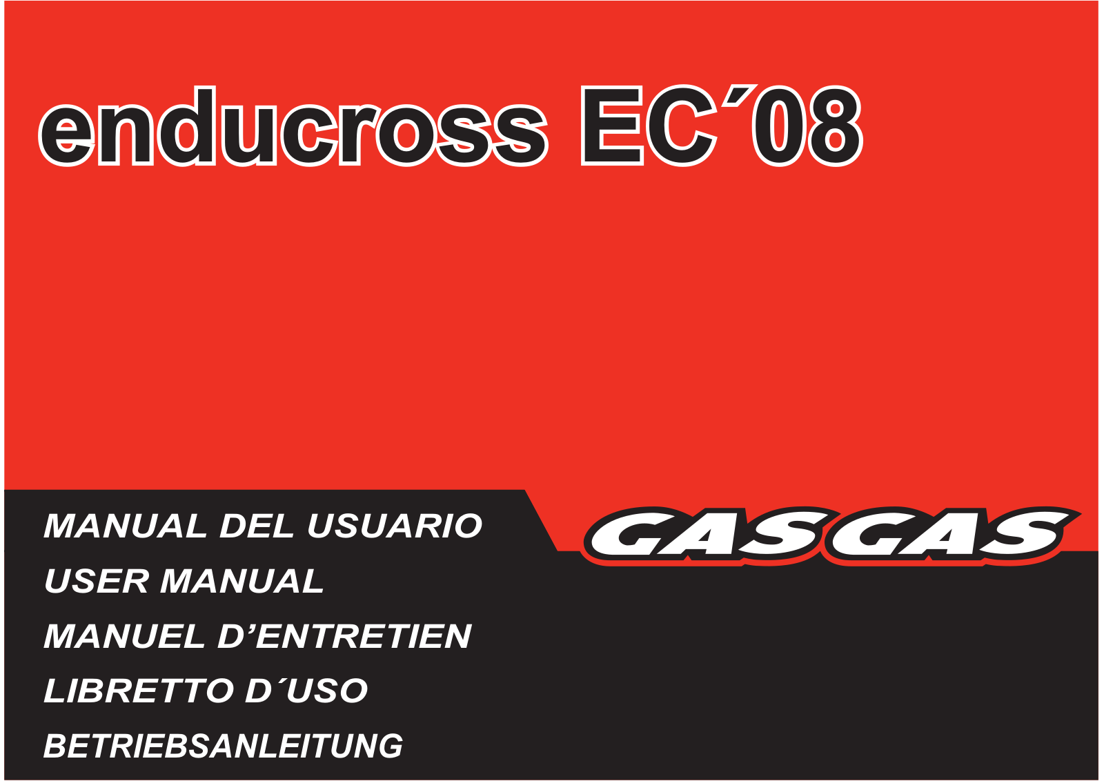 GasGas Enducross EC User Manual