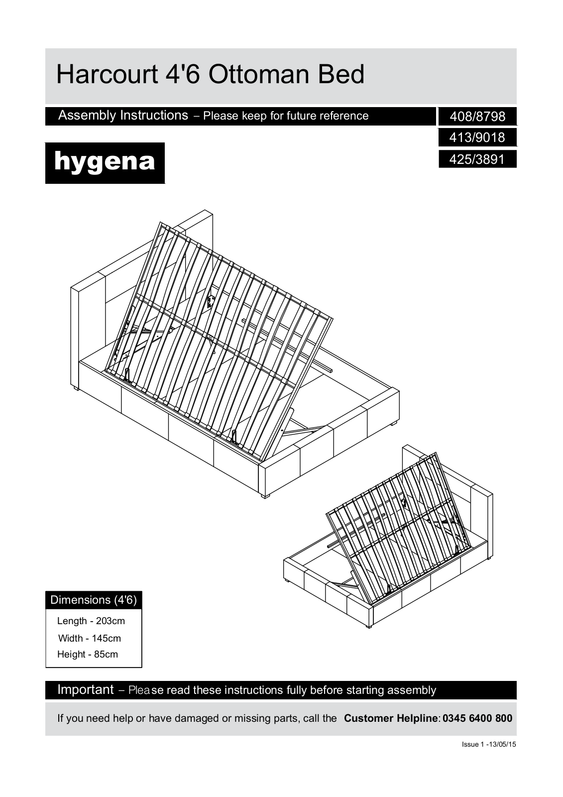 Hygena 408-8798 Instruction manual