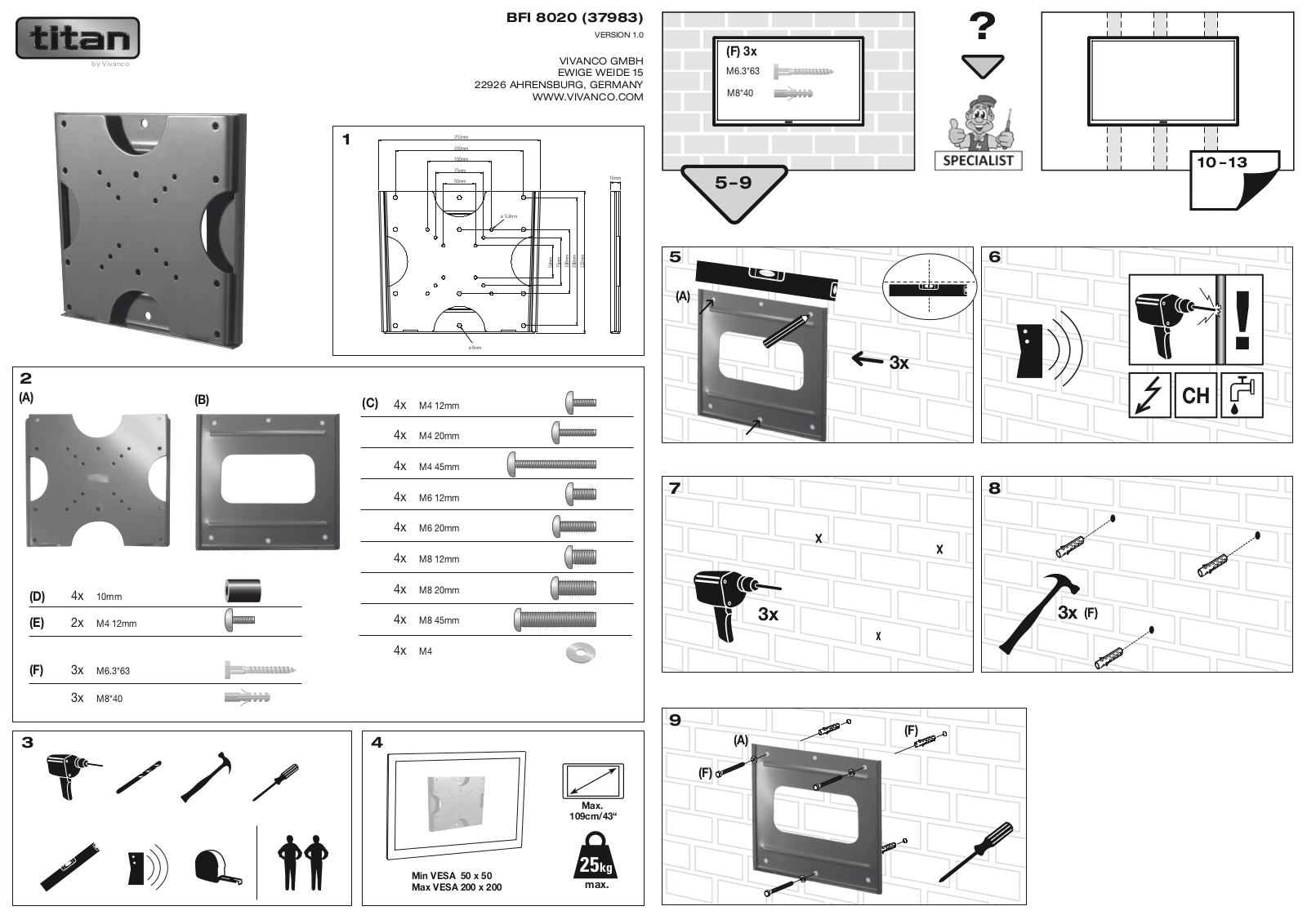 Vivanco Titan BFI 8020 User Manual