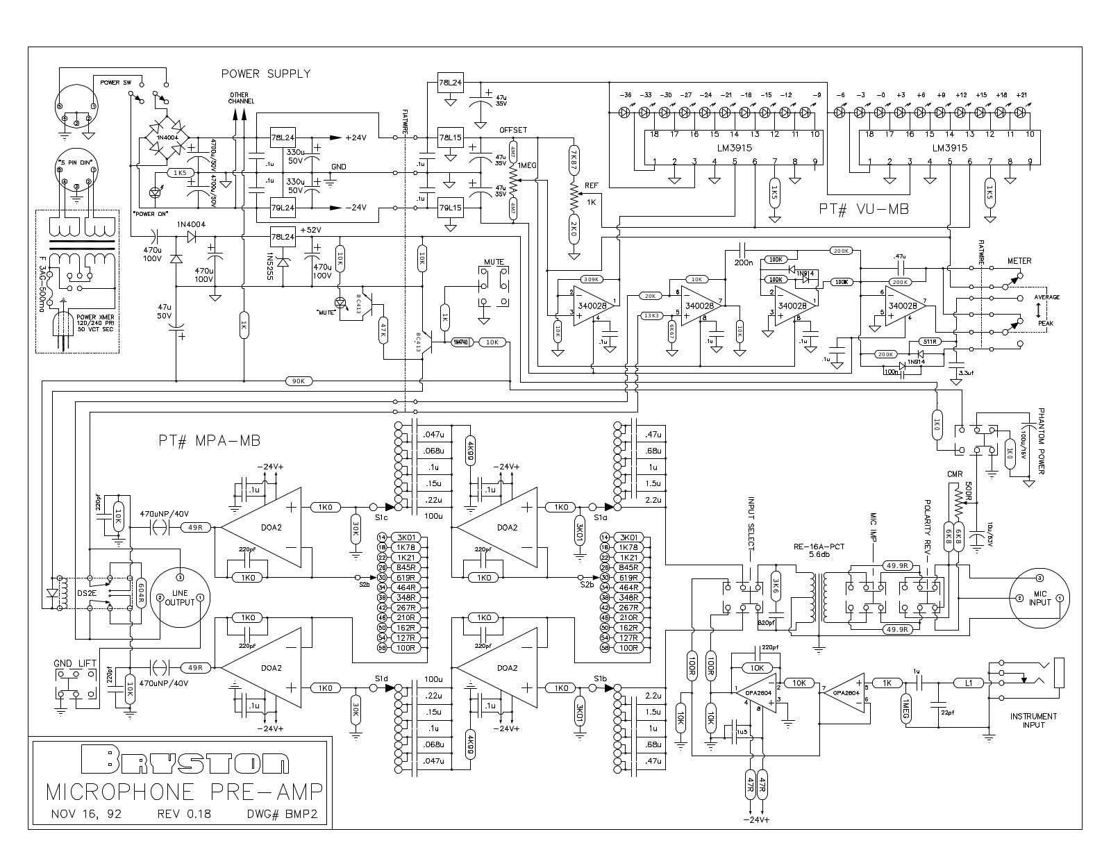 Bryston BMP-2 Schematic