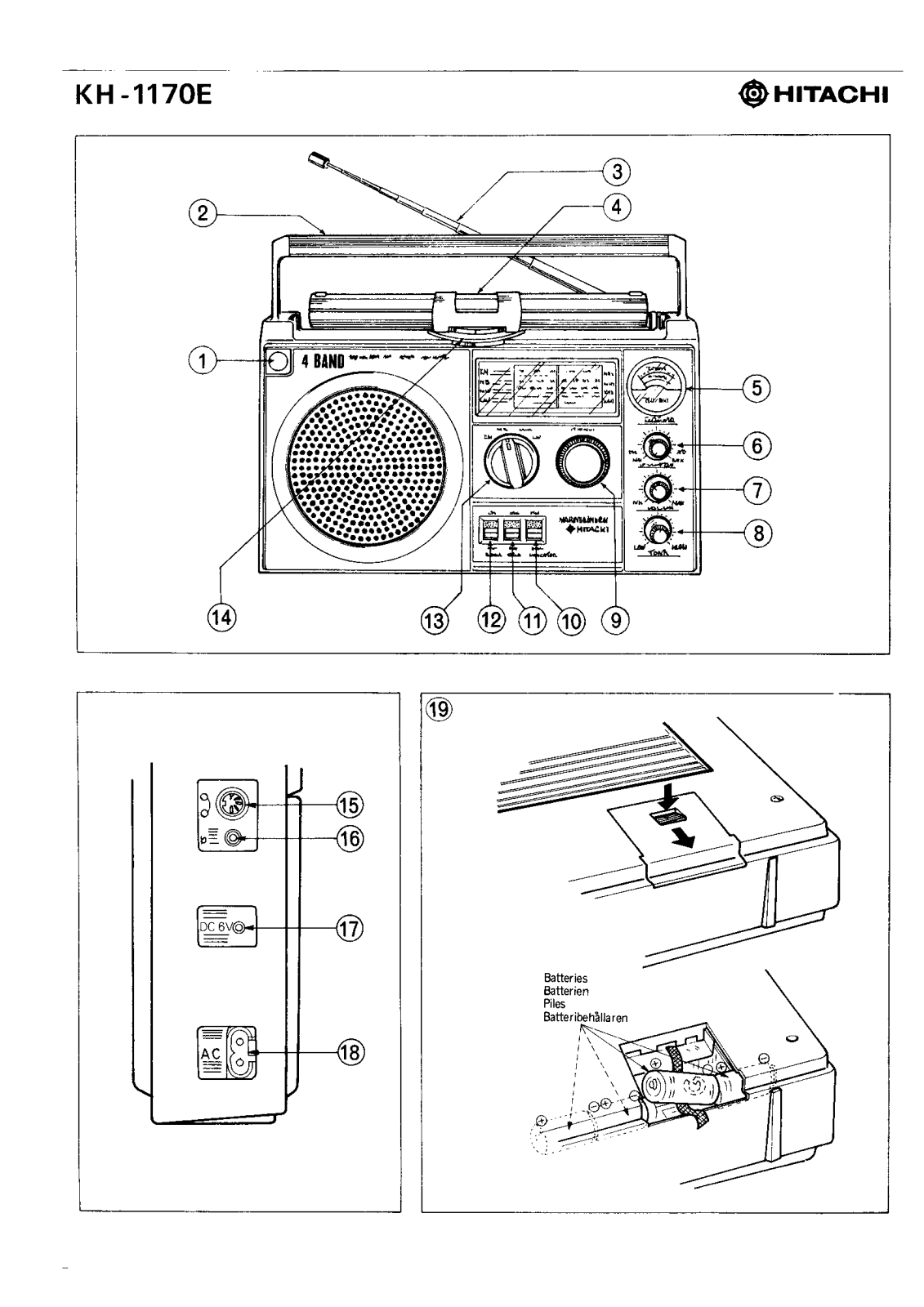 Hitachi KH-1170-E Owners Manual