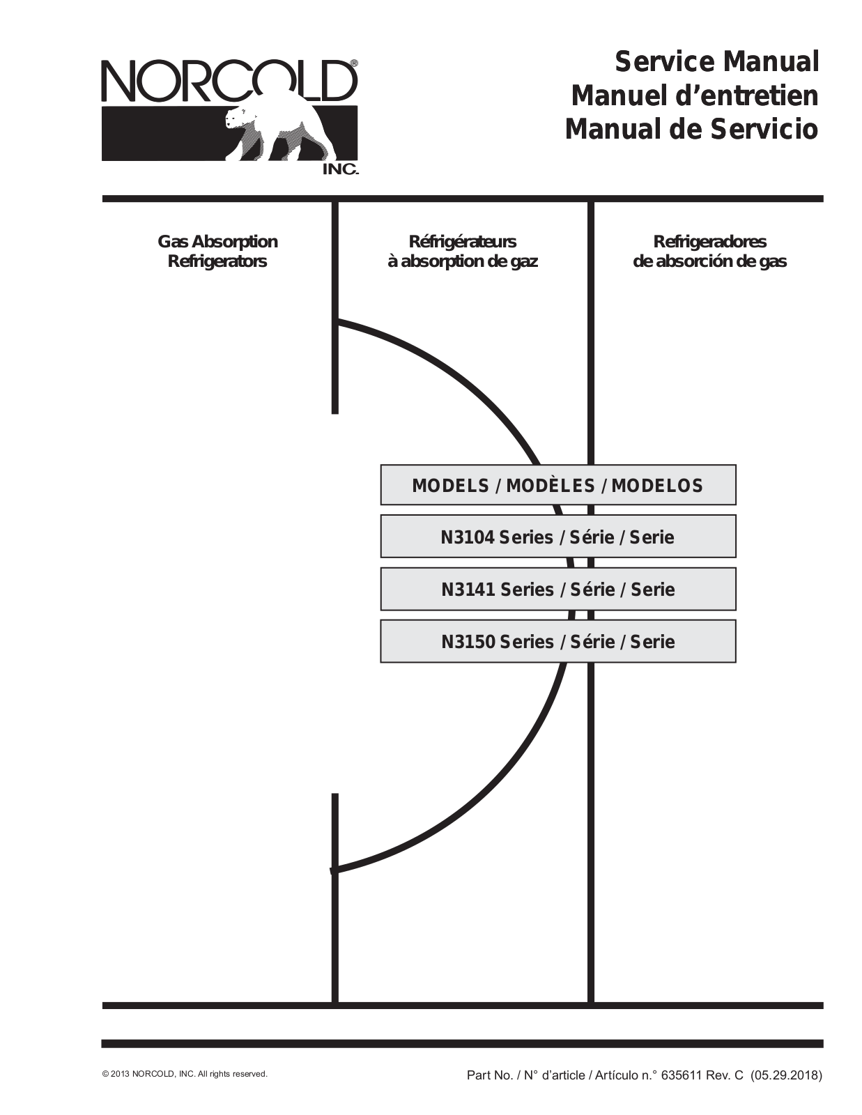 Norcold N3104, N3141, N3150 Service Manual