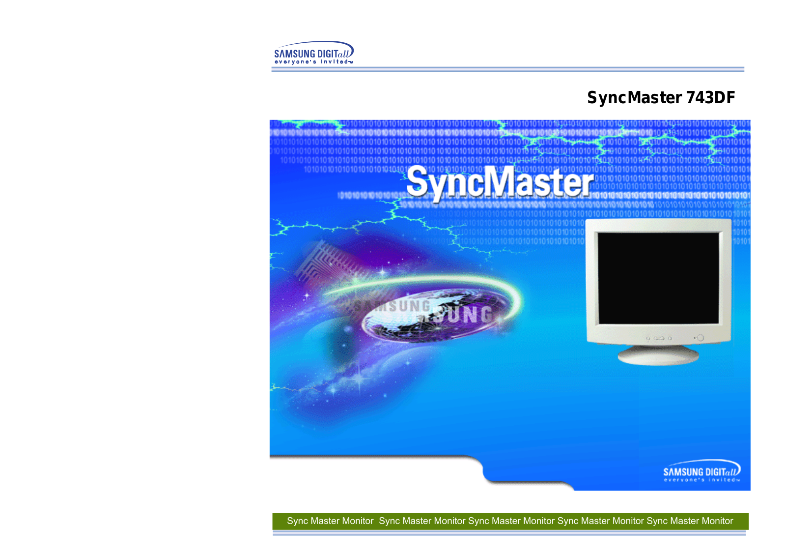 Samsung SYNCMASTER 743DF Manual