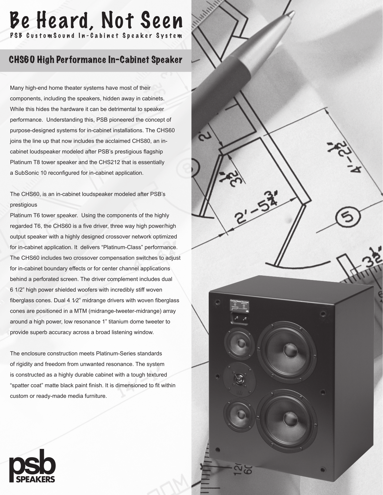 PSB Speakers CHS60 User Manual - ManualMachine.com