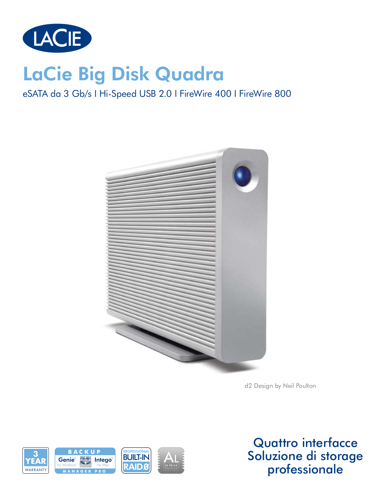 Lacie BIG DISK QUADRA BROCHURE