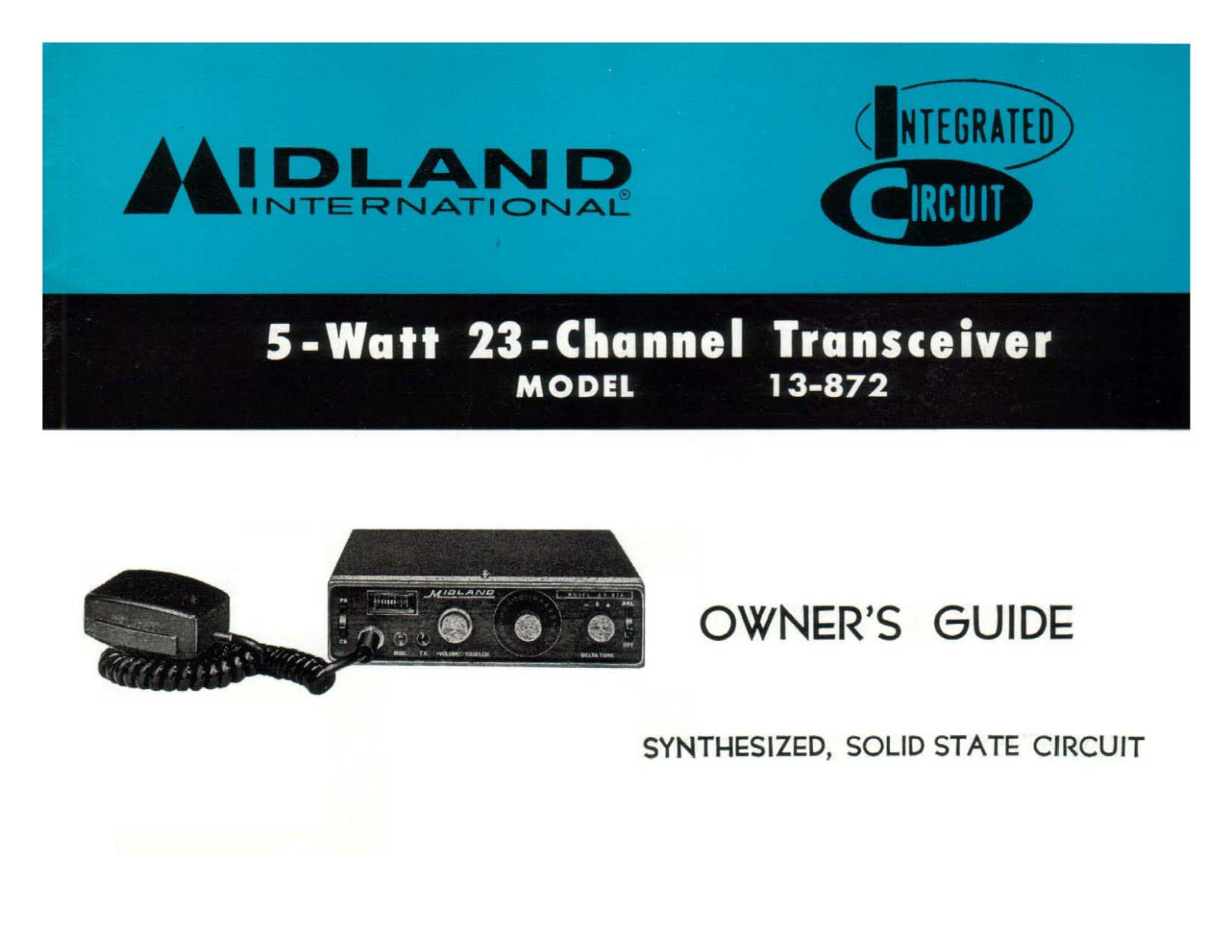 Midland 13-872 Service Manual