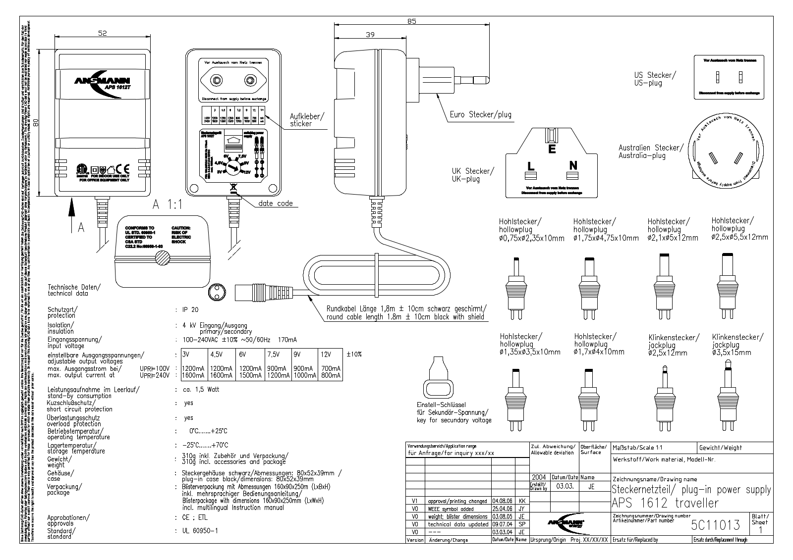 ANSMANN APS 1612T User Manual