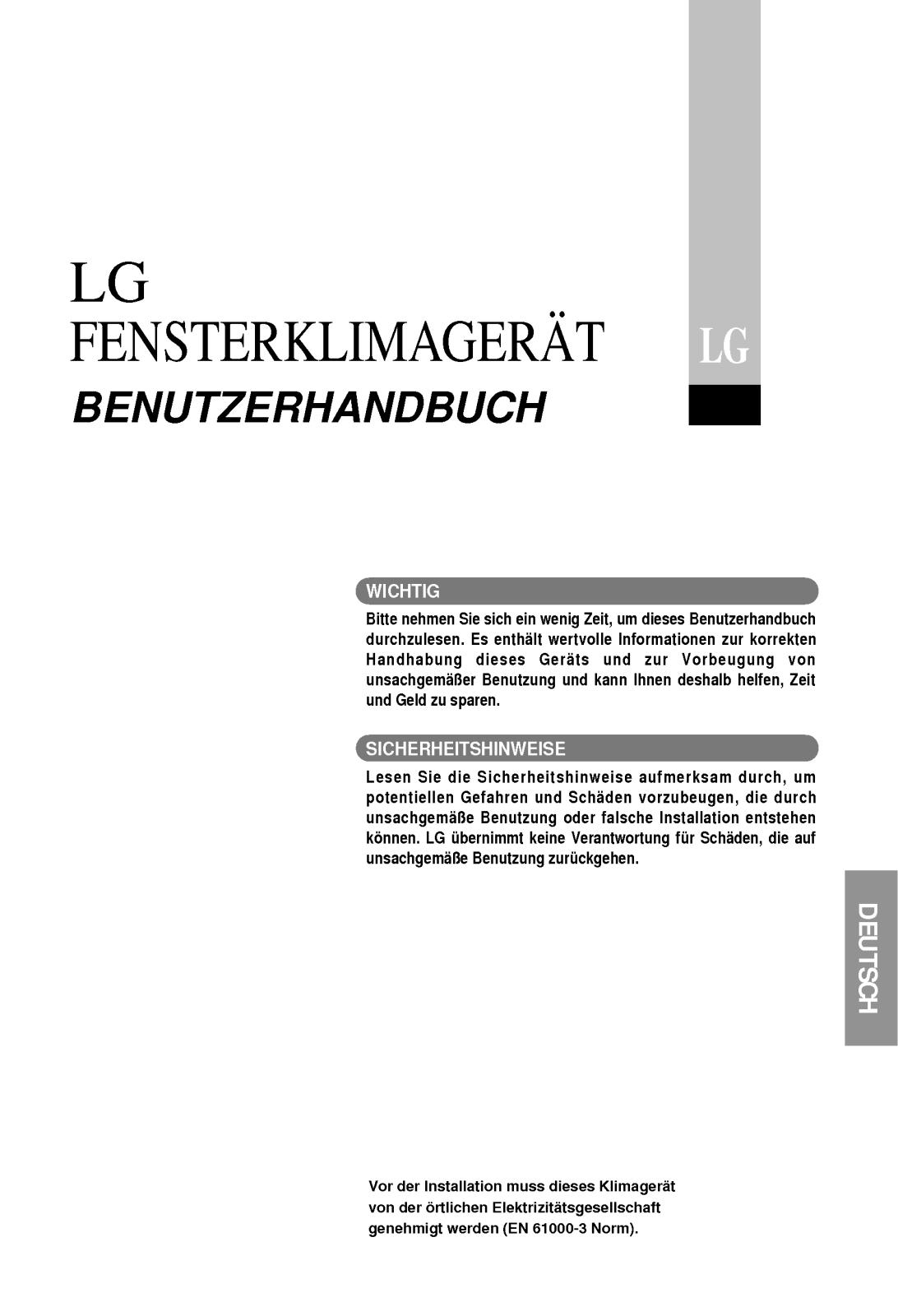 Lg W12AC, W18AC User Manual