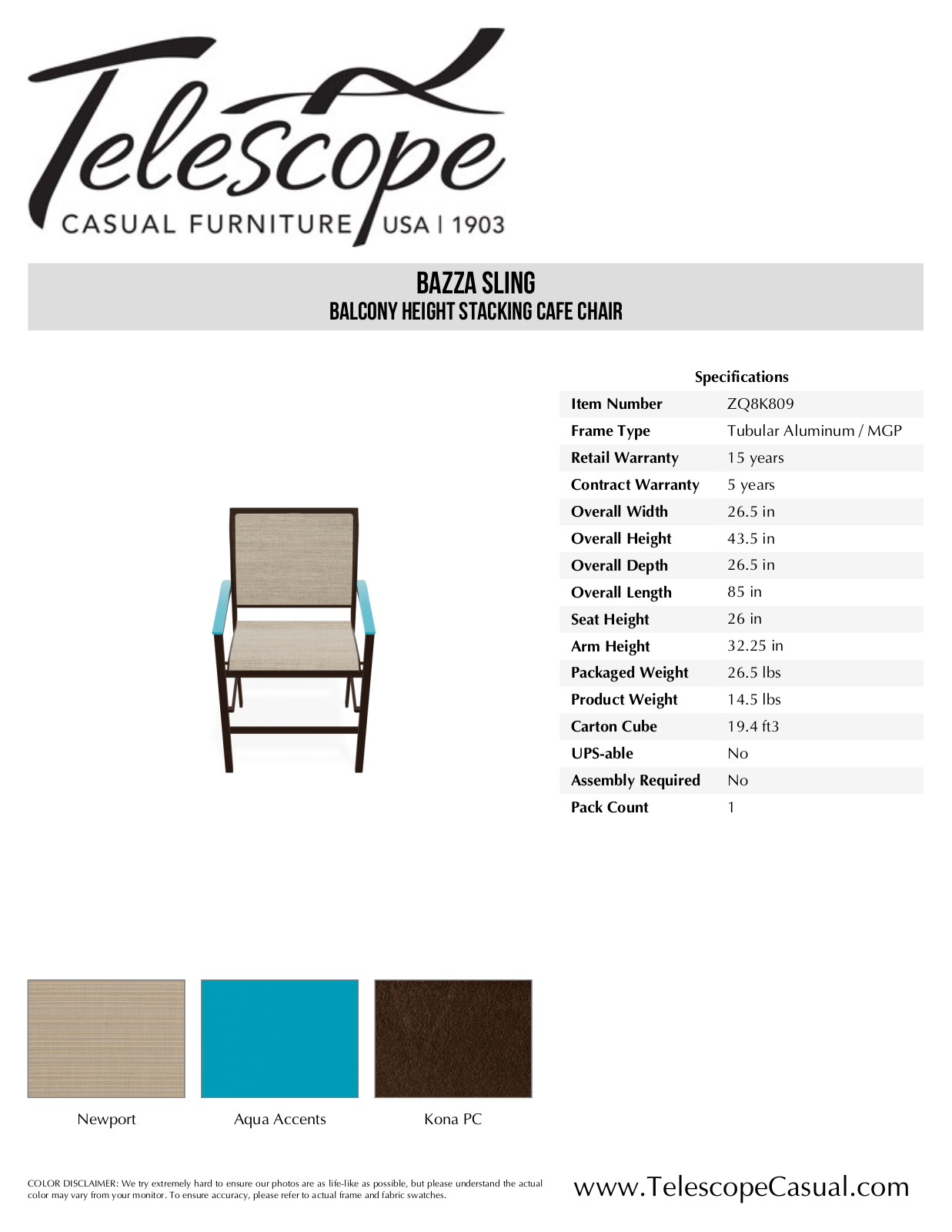 Telescope Casual TE3393 Specifications - ManualMachine.com